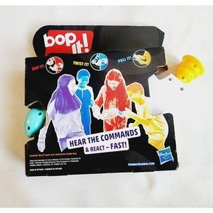 Bop It! Talking Handheld Electronic Game White 2018 Hasbro